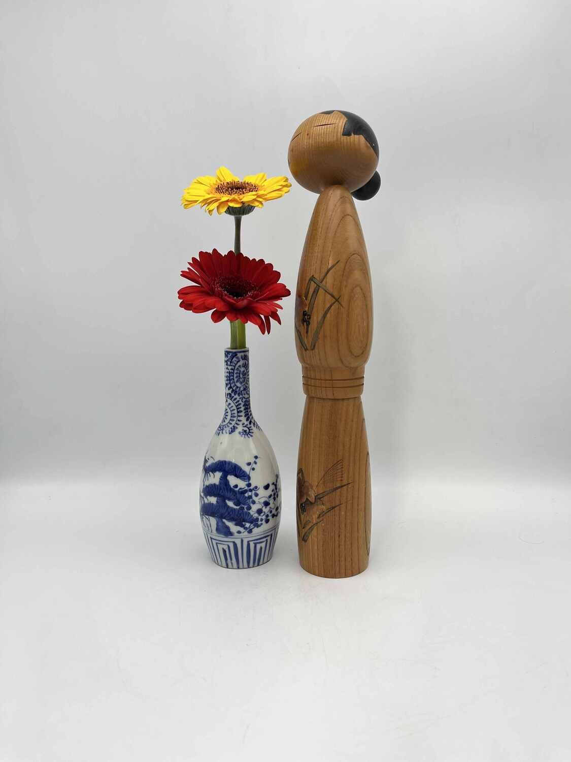 Vintage sosaku kokeshi door Sato Suigai