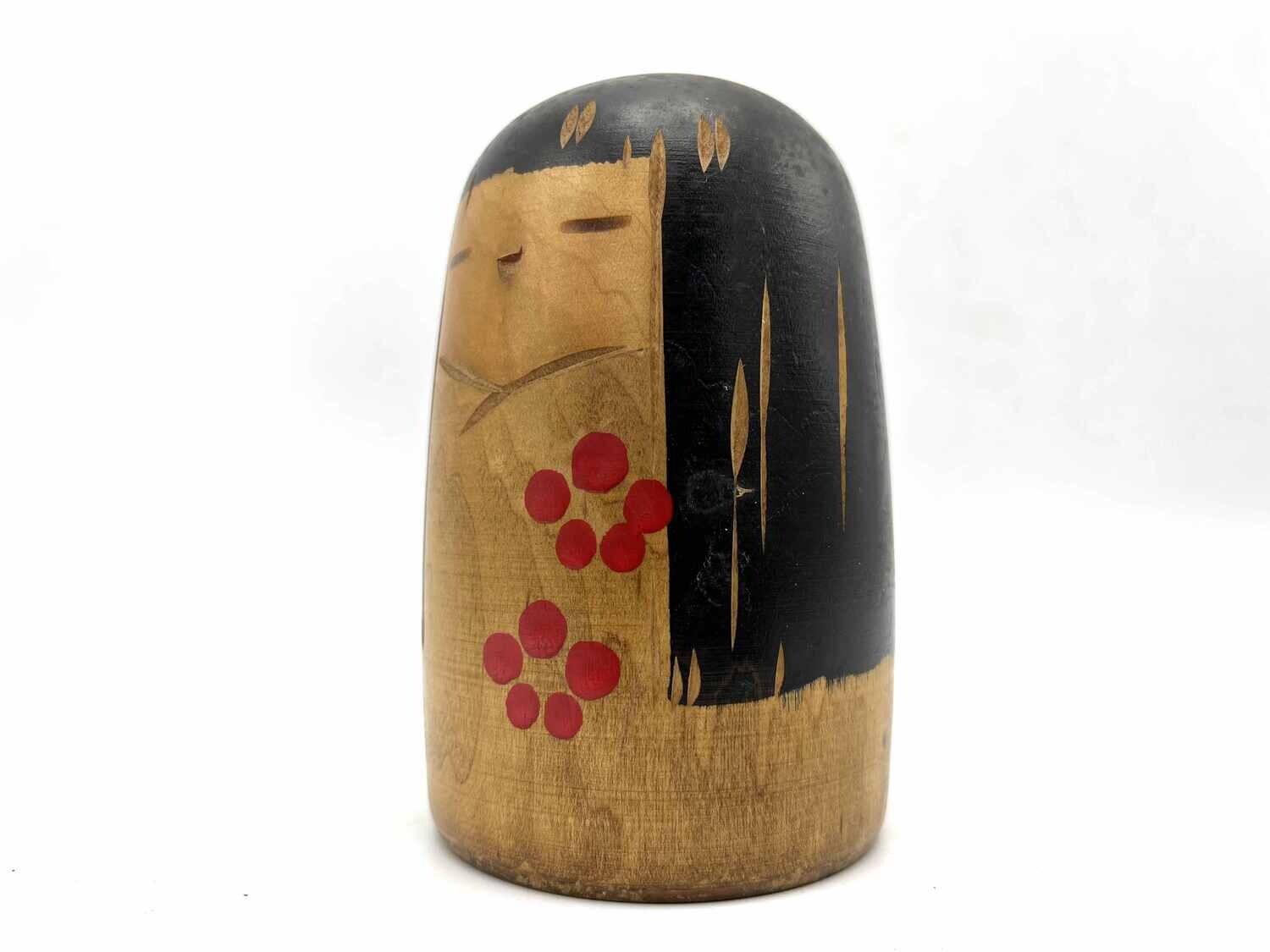 Vintage sosaku kokeshi door Sanpei Yamanaka