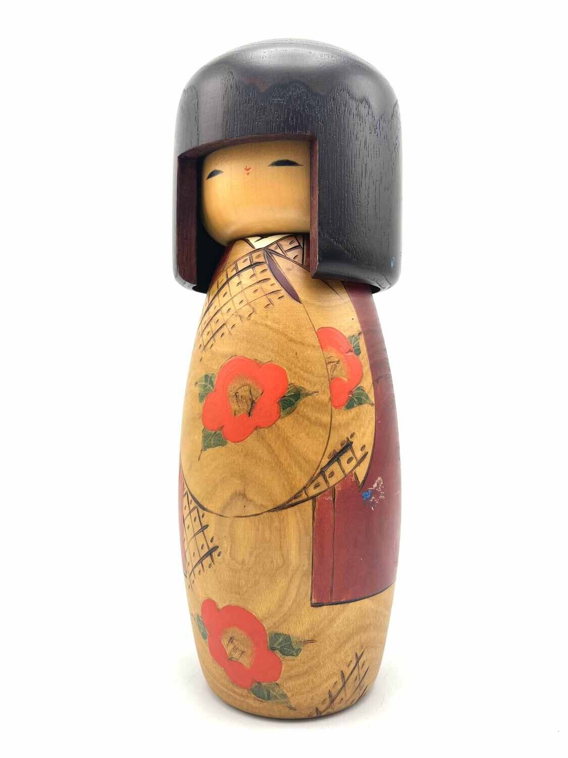 Vintage sosaku kokeshi door Usaburo