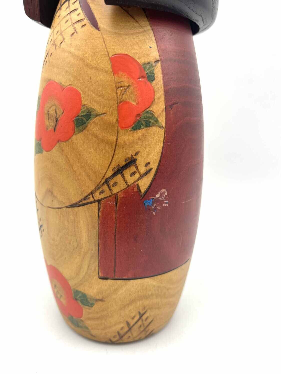 Vintage sosaku kokeshi door Usaburo
