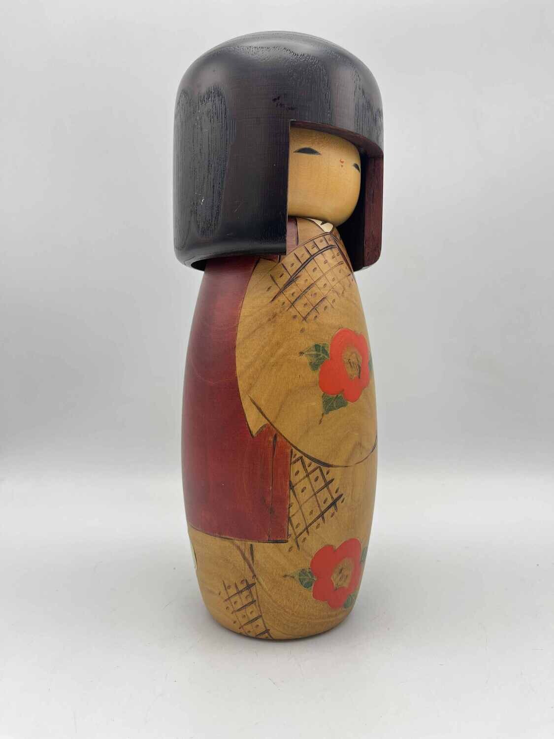 Vintage sosaku kokeshi door Usaburo