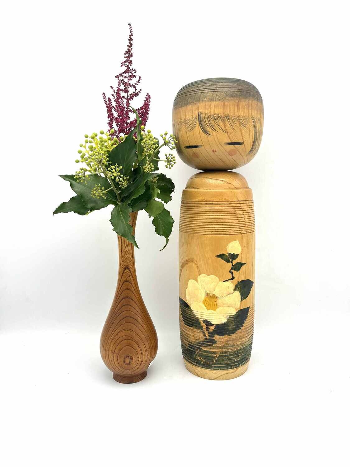 Vintage sosaku kokeshi door Kaganuma Masayuki