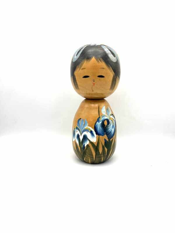 Vintage sosaku kokeshi door Soto Koson