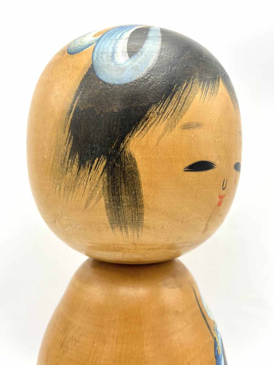 Vintage sosaku kokeshi by Sato Koson