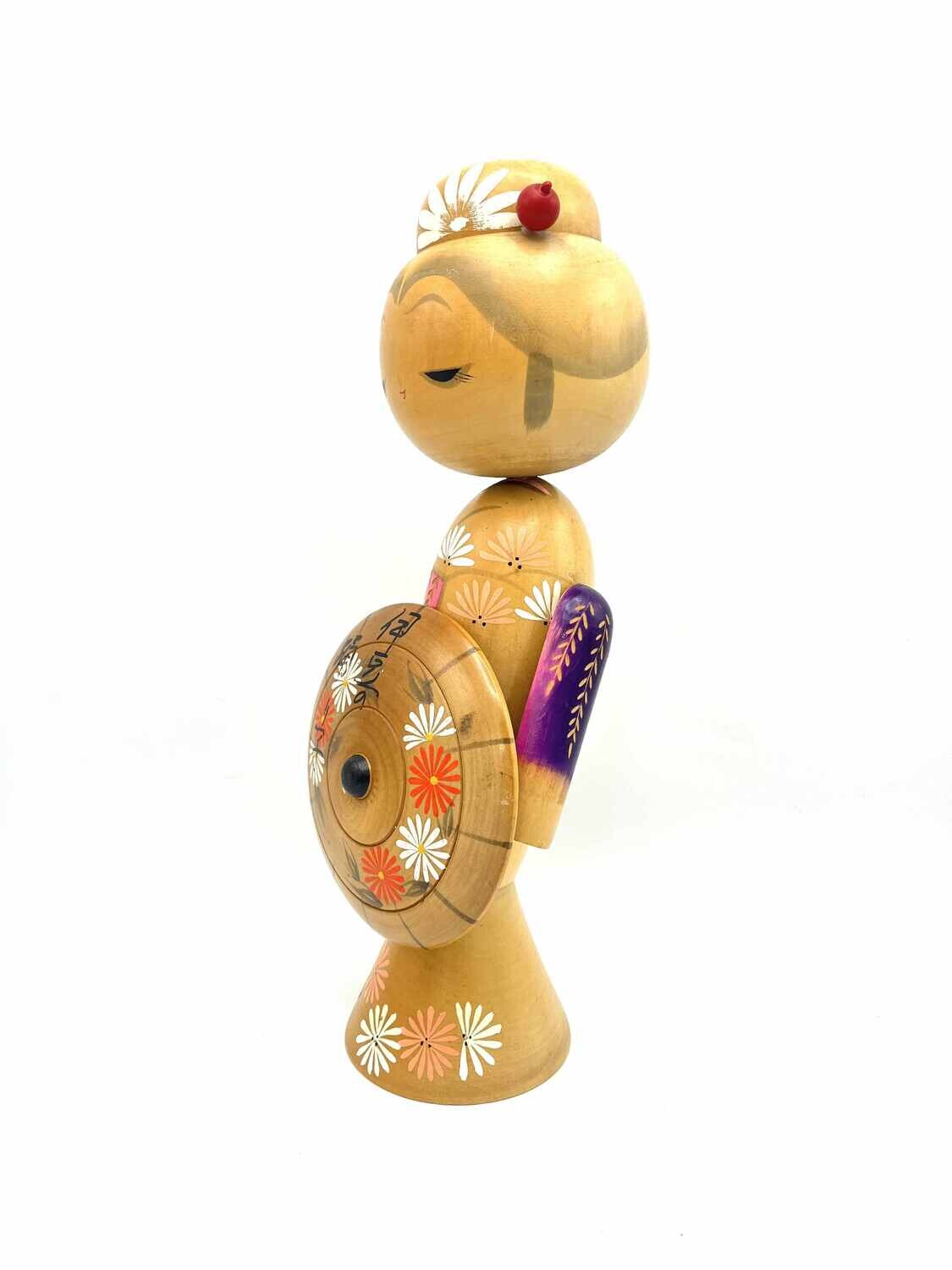 Vintage sosaku kokeshi by Sadao Kishi