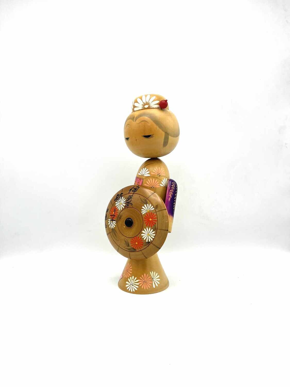 Vintage sosaku kokeshi by Sadao Kishi