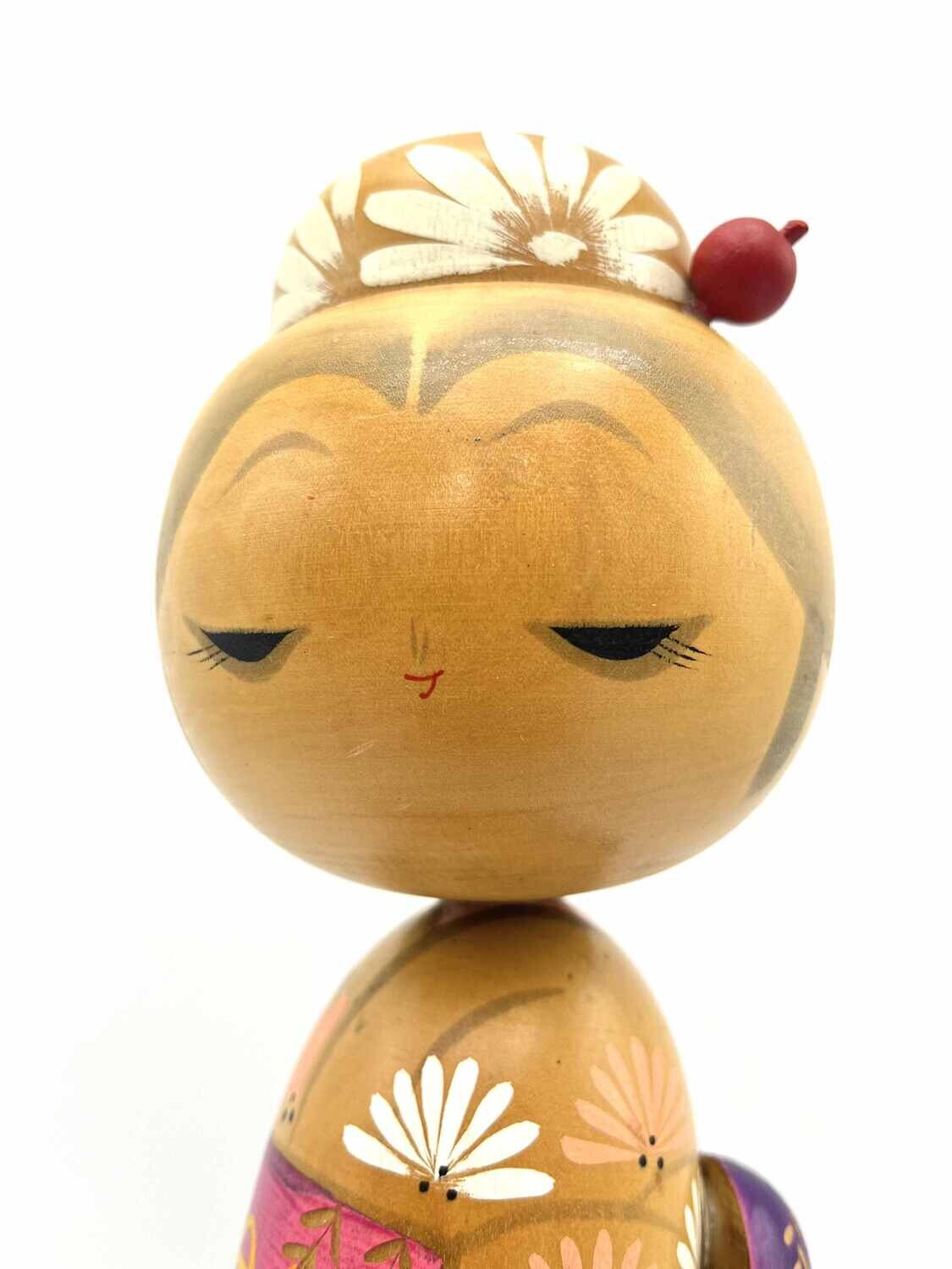 Vintage sosaku kokeshi by Sadao Kishi