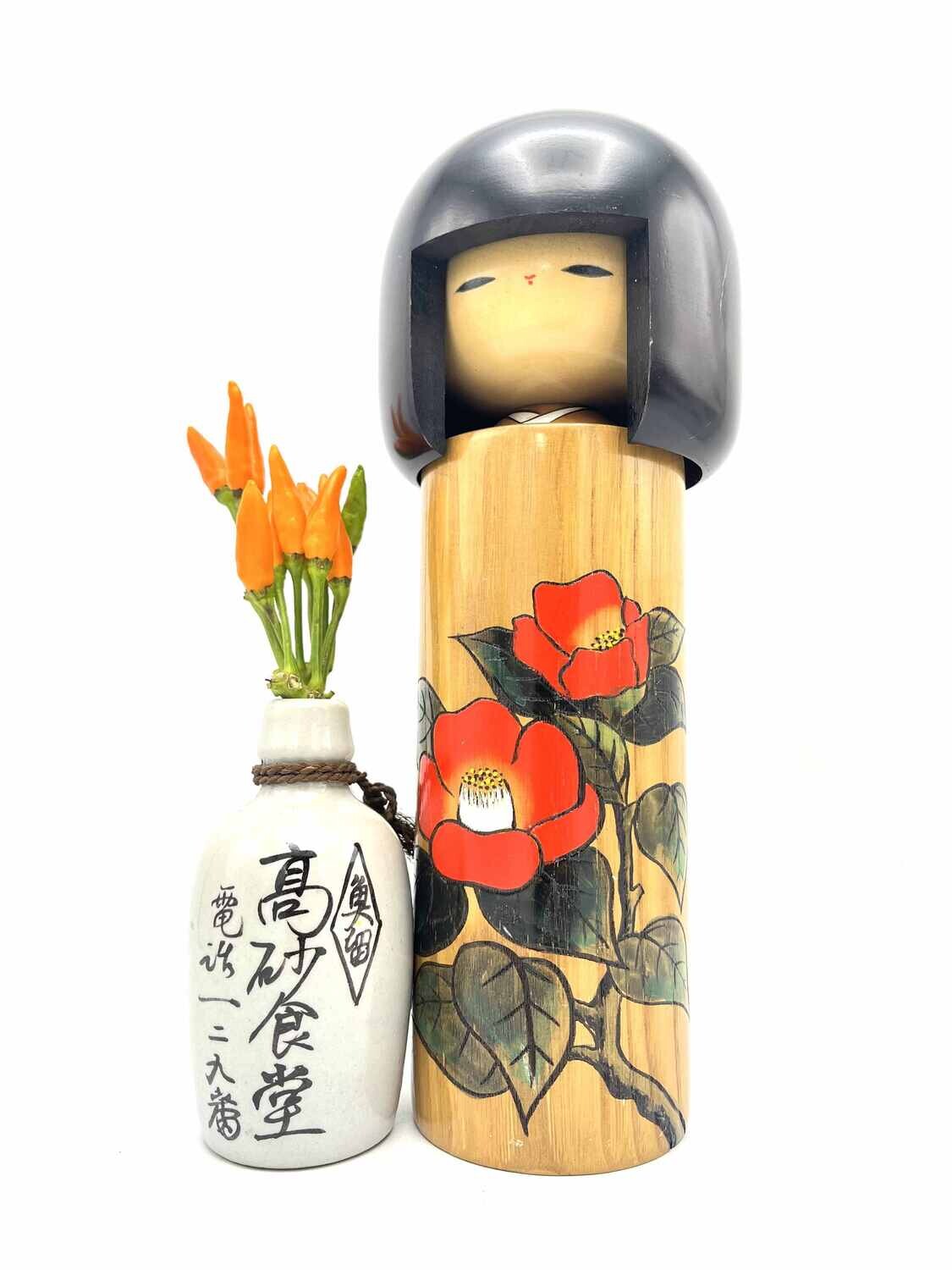 Vintage sosaku kokeshi by Usaburo Vintage sosaku kokeshi by Usaburo