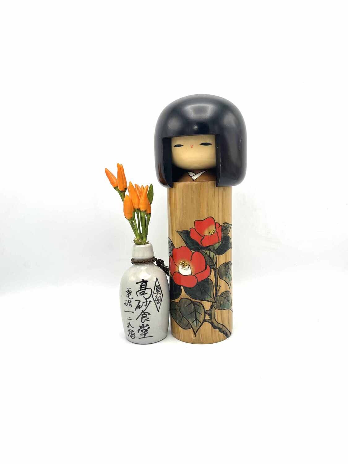 Vintage sosaku kokeshi by Usaburo Vintage sosaku kokeshi by Usaburo