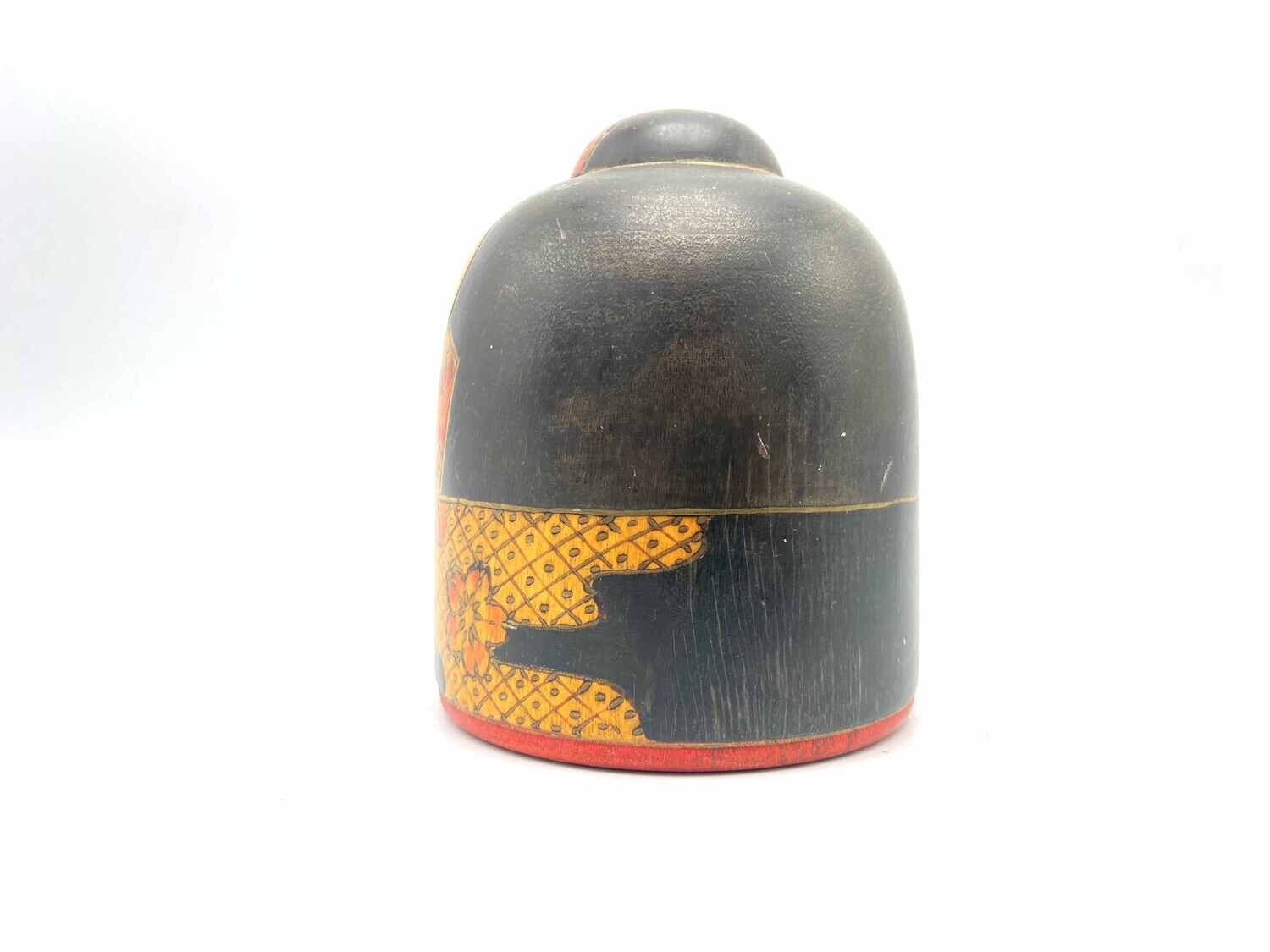 Vintage sosaku kokeshi door Fumio Tomidokoro