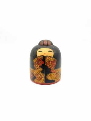 Vintage sosaku kokeshi door Fumio Tomidokoro