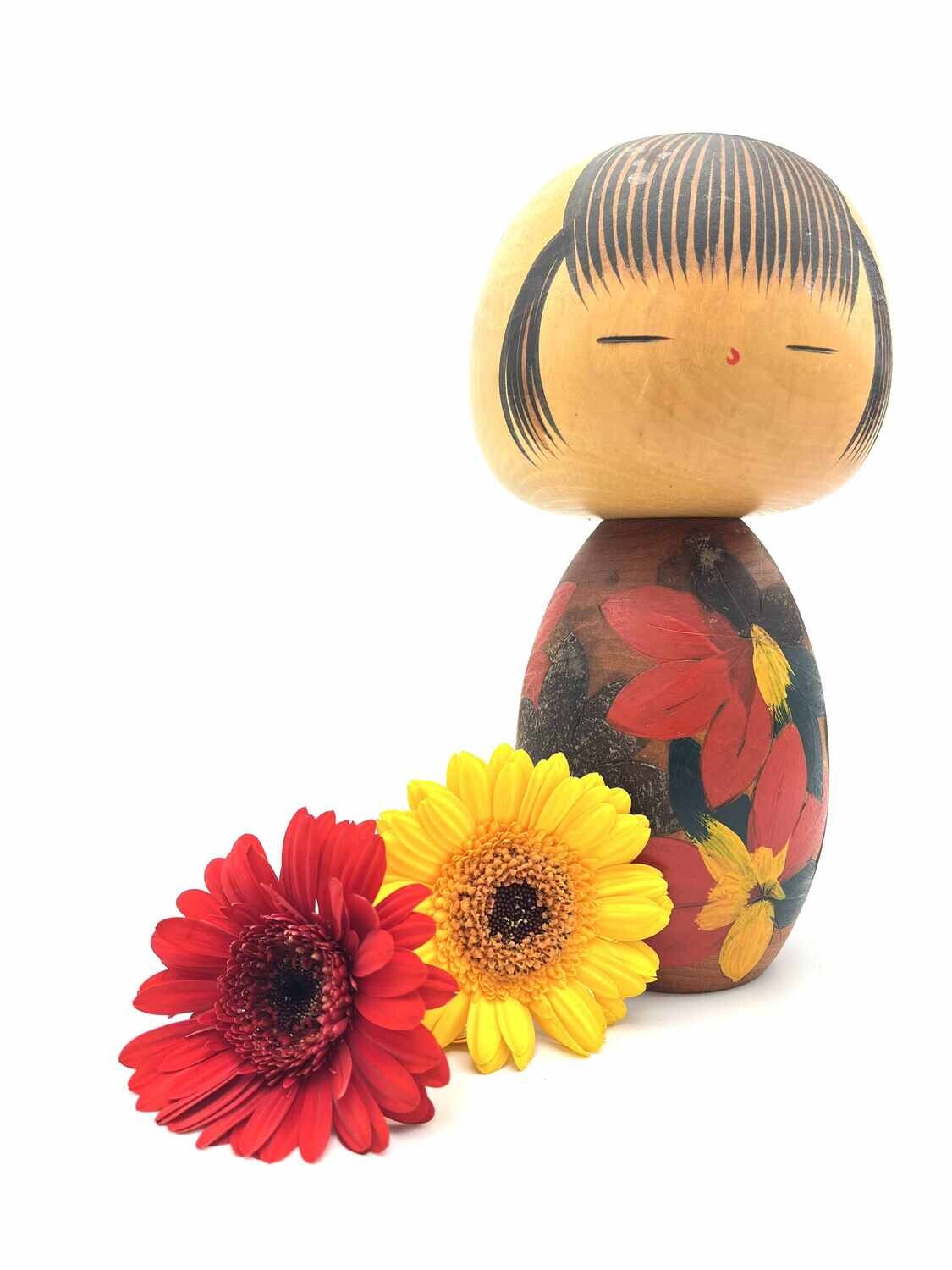 Vintage sosaku kokeshi by Yuji Kawase