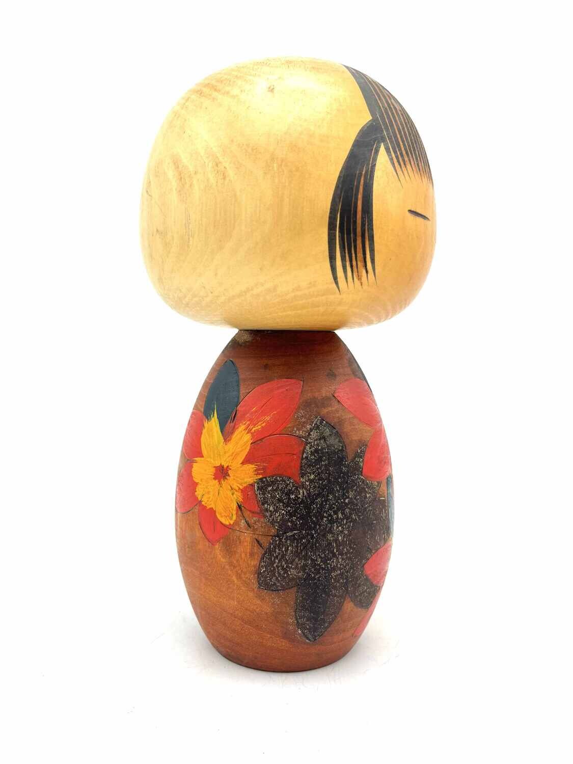 Vintage sosaku kokeshi by Yuji Kawase