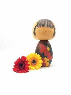 Vintage sosaku kokeshi by Yuji Kawase