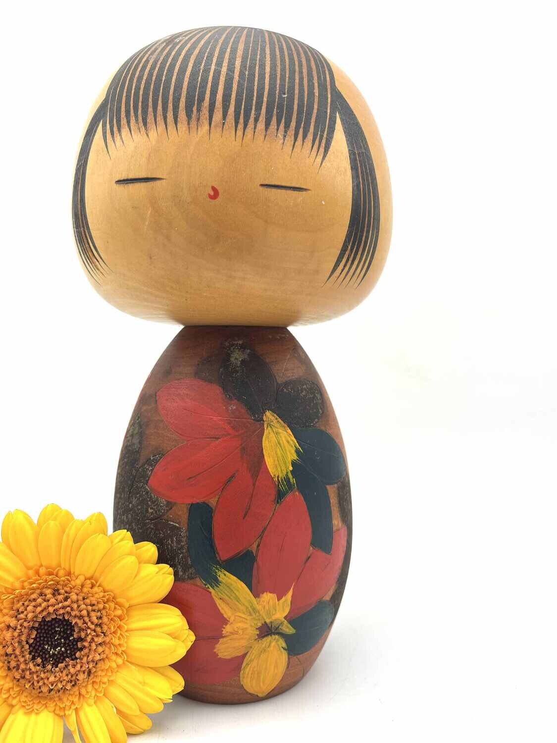 Vintage sosaku kokeshi by Yuji Kawase