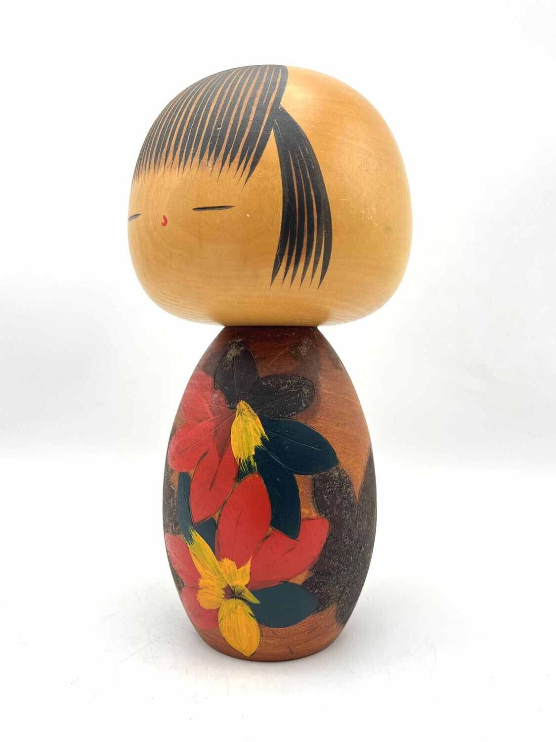 Vintage sosaku kokeshi by Yuji Kawase