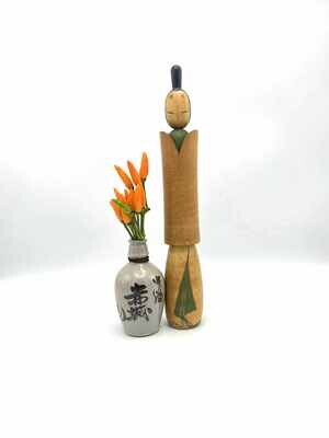 Vintage sosaku kokeshi door Shozan Shido