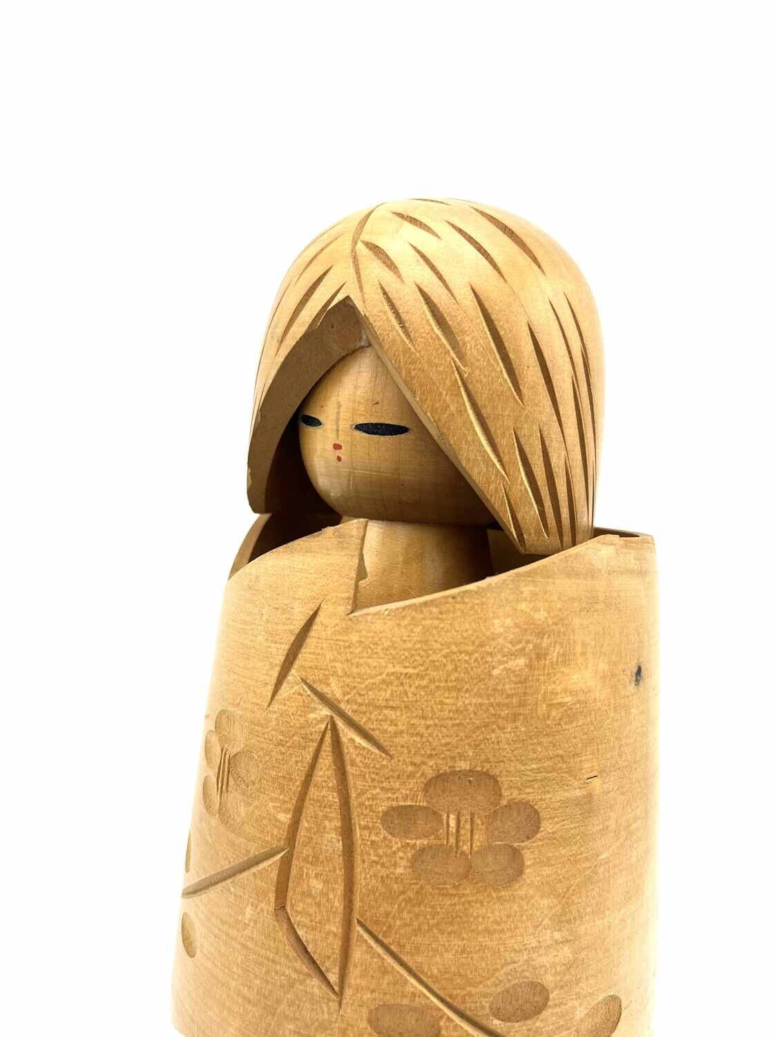 Sosaku kokeshi door Miyashita Hajime Sosaku kokeshi door Miyashita Hajime