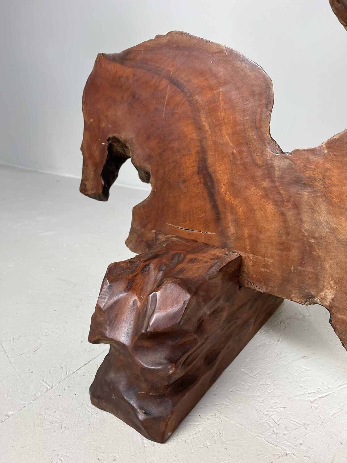 Tsuitate - Houtsnijwerk - Wortelhout - Adelaar in boom - Japan - Meiji periode