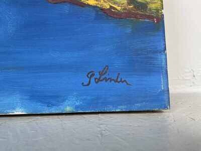 Schilderij Rivierlandschap
