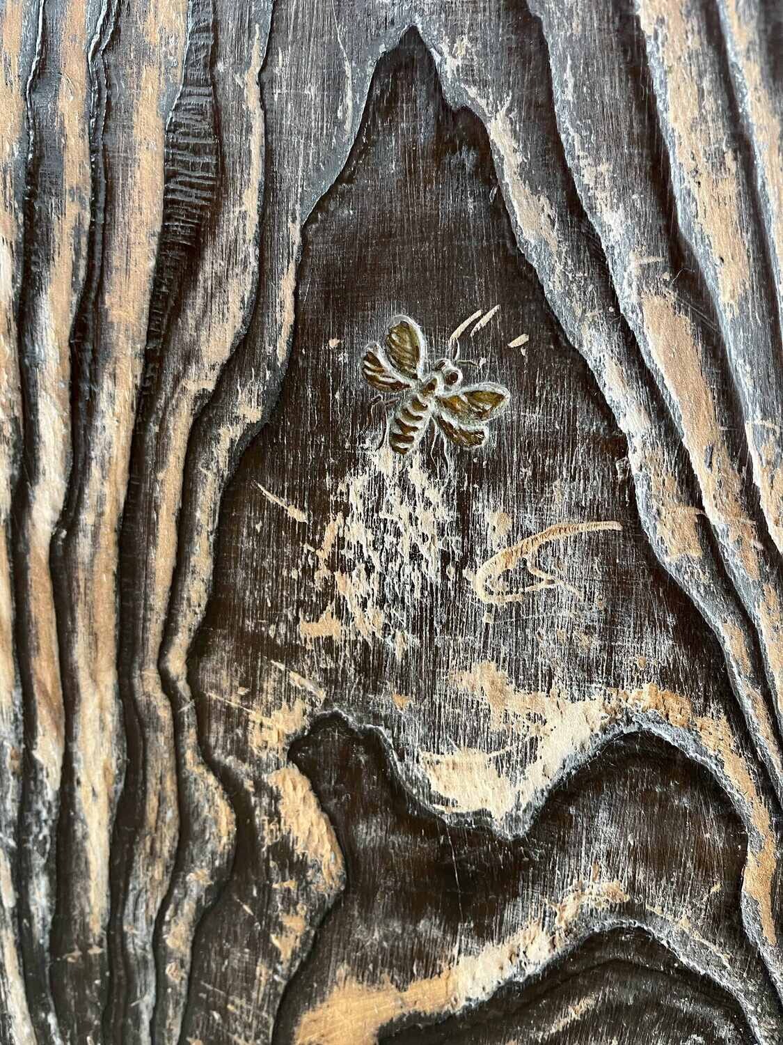 Tsuitate (衝立) met floraal decor- Meiji periode