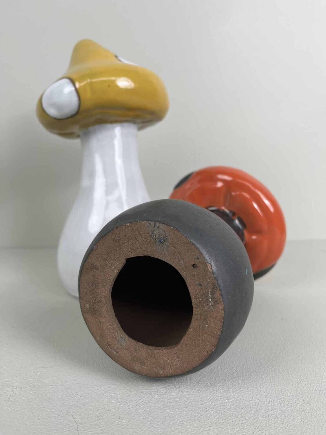 Set terracotta paddestoelen