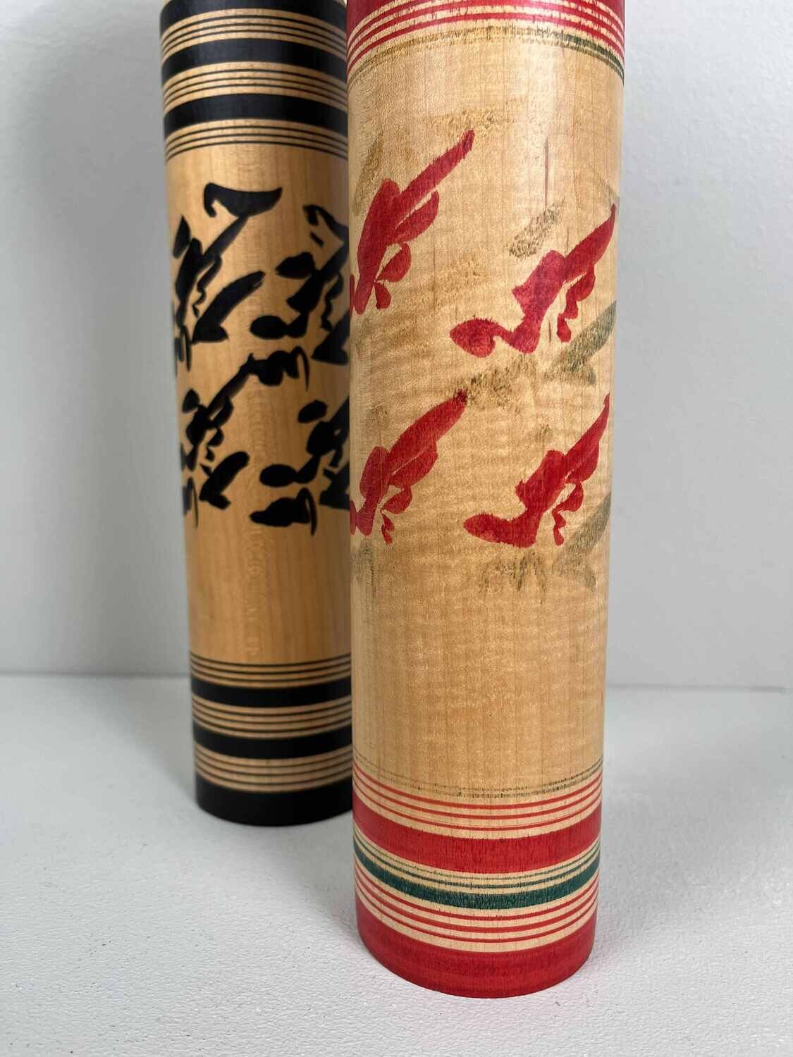 Traditional Vintage Rare Sakunami Kokeshi set of 2