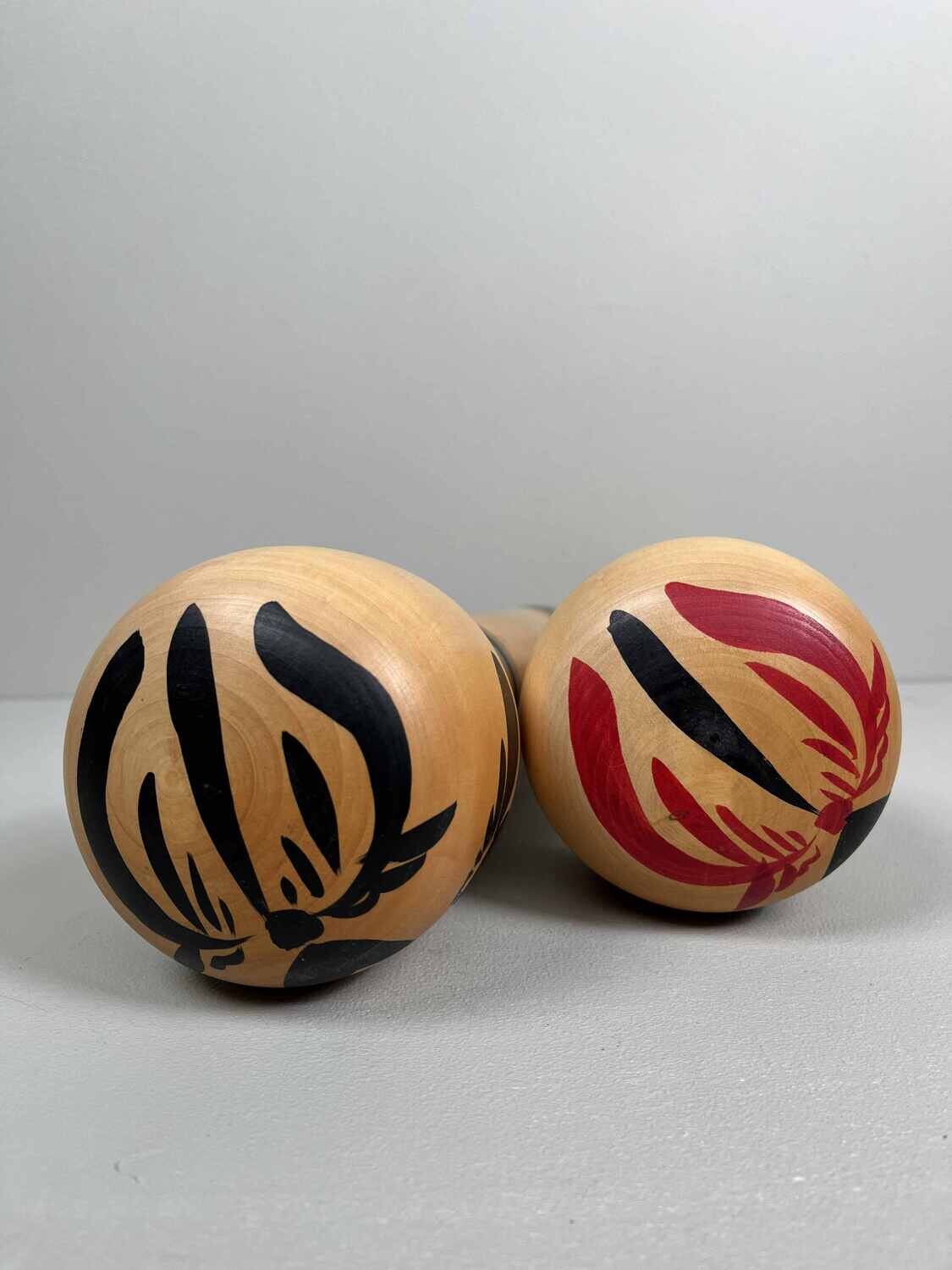Traditional Vintage Rare Sakunami Kokeshi set of 2