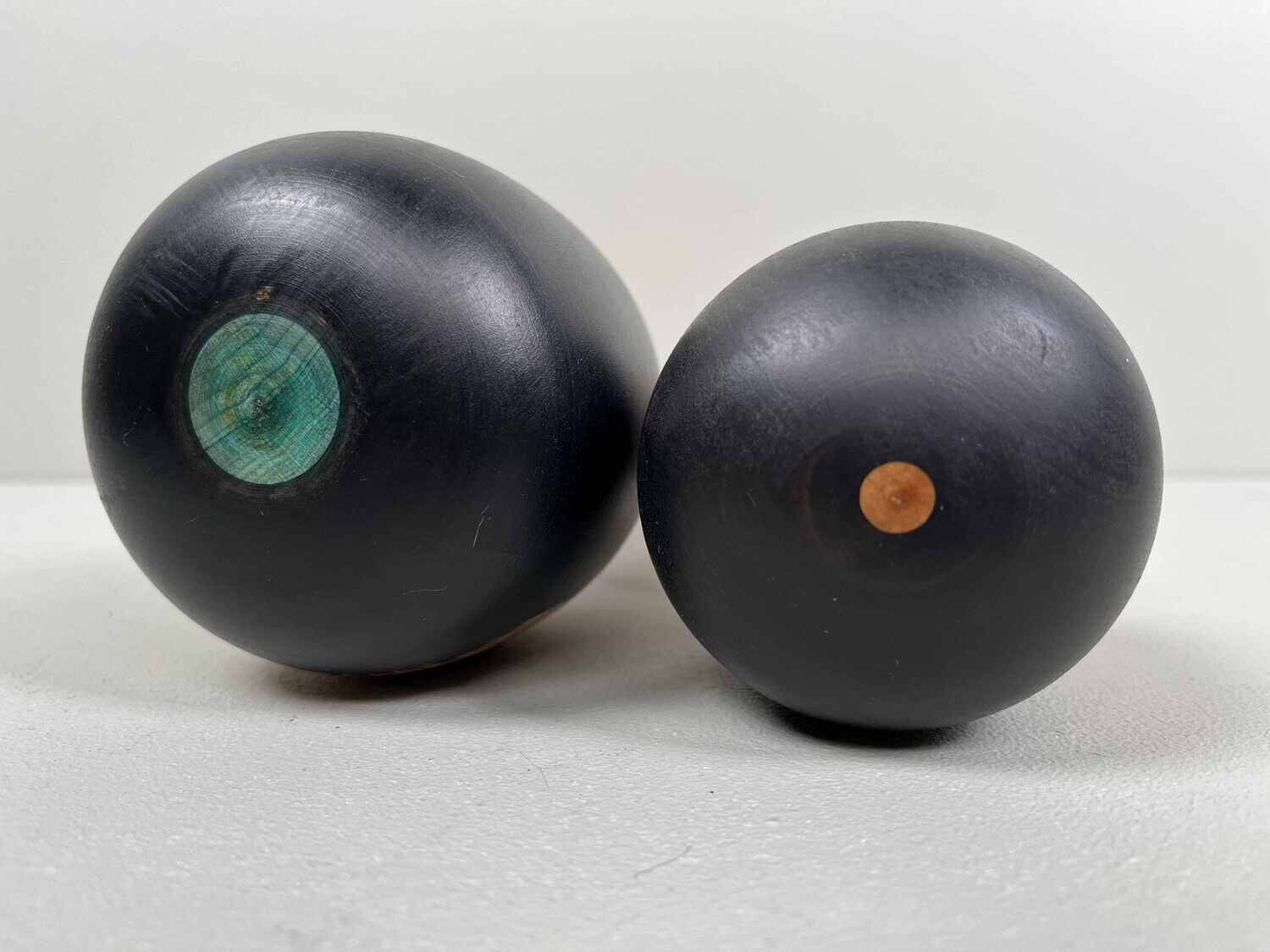 Traditional Vintage Tsugaru Family Kokeshi set of 2, by Hasegawa Kenzo