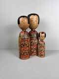 Vintage Kijiyama Familie Kokeshi, door Ogura Kyutaro RARE!