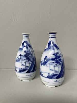 Set of vintage sake jugs