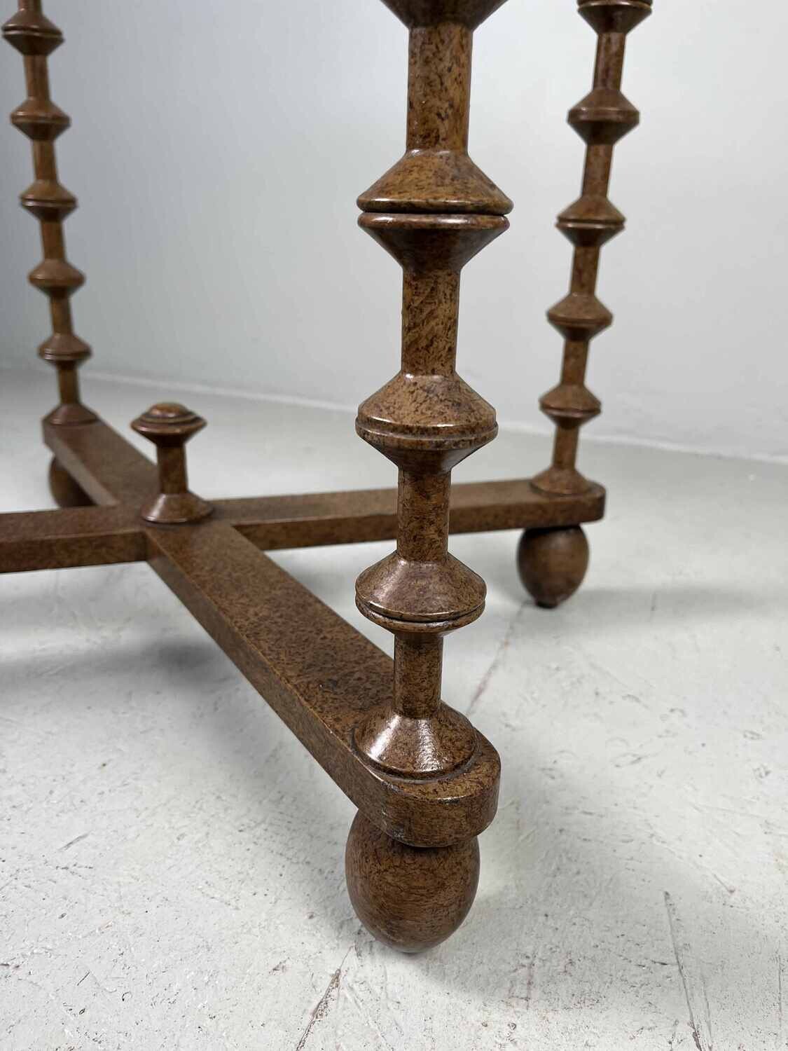 Elegant antique side table with drawer.