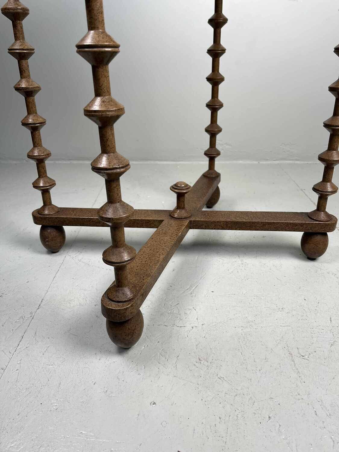 Elegant antique side table with drawer.