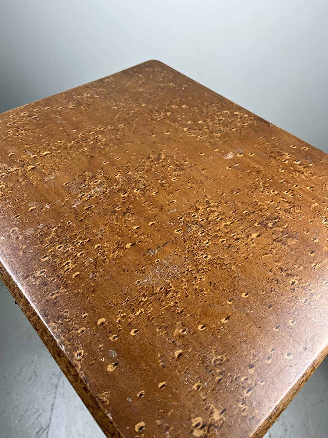 Elegant antique side table with drawer.