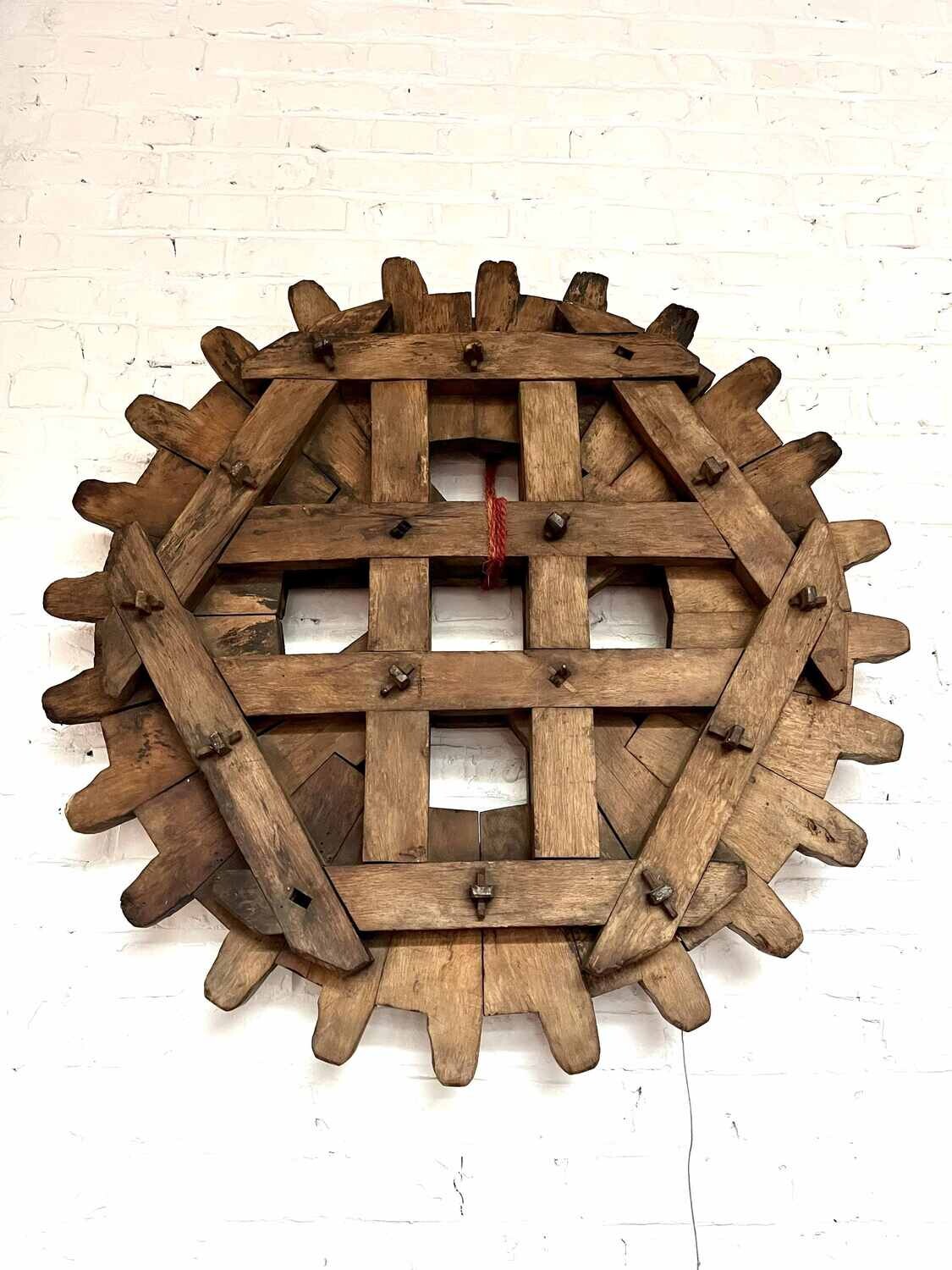 Large Wooden Cogwheel Japan