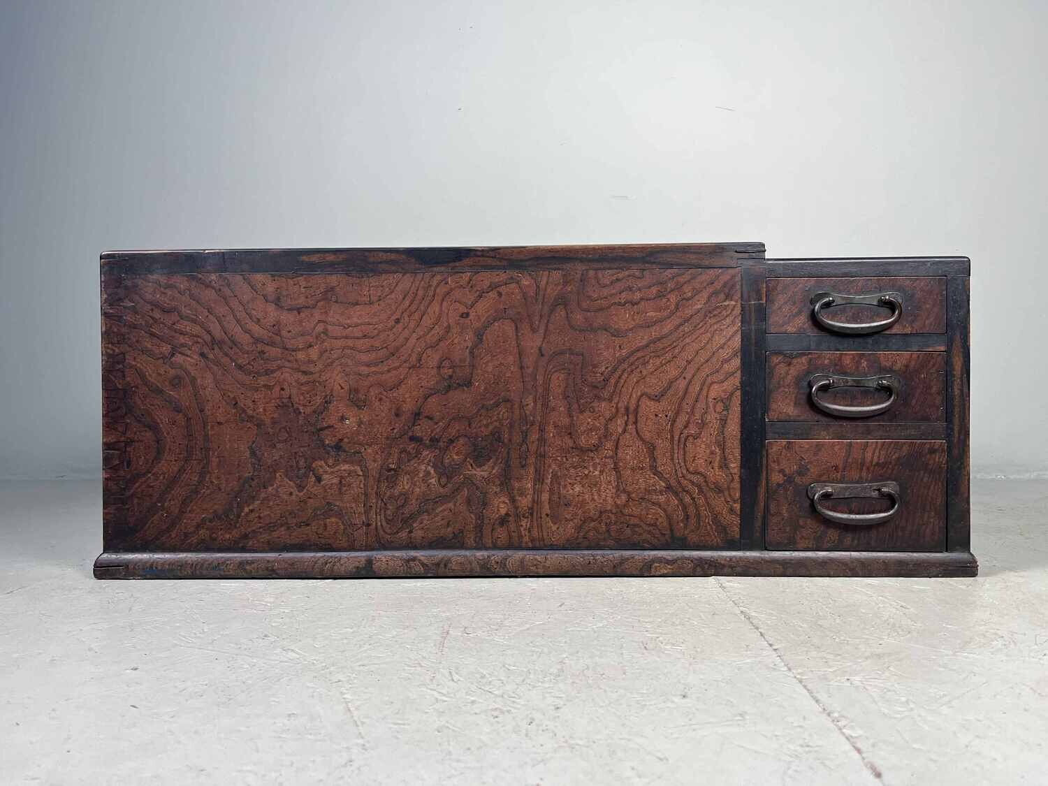 Japanse Keyaki Hibachi  Meiji - 明治時代