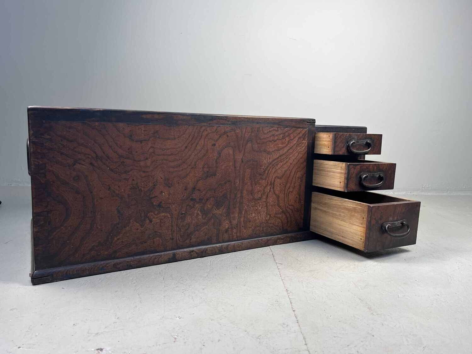 Japanse Keyaki Hibachi  Meiji - 明治時代