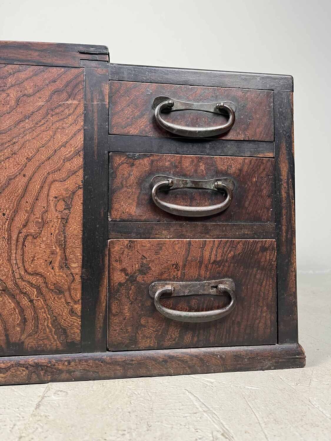 Japanse Keyaki Hibachi  Meiji - 明治時代