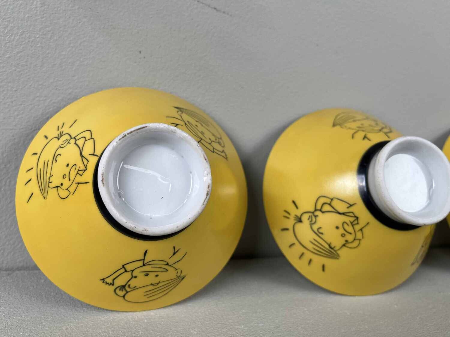 Set of 4 Vintage Rice Bowls