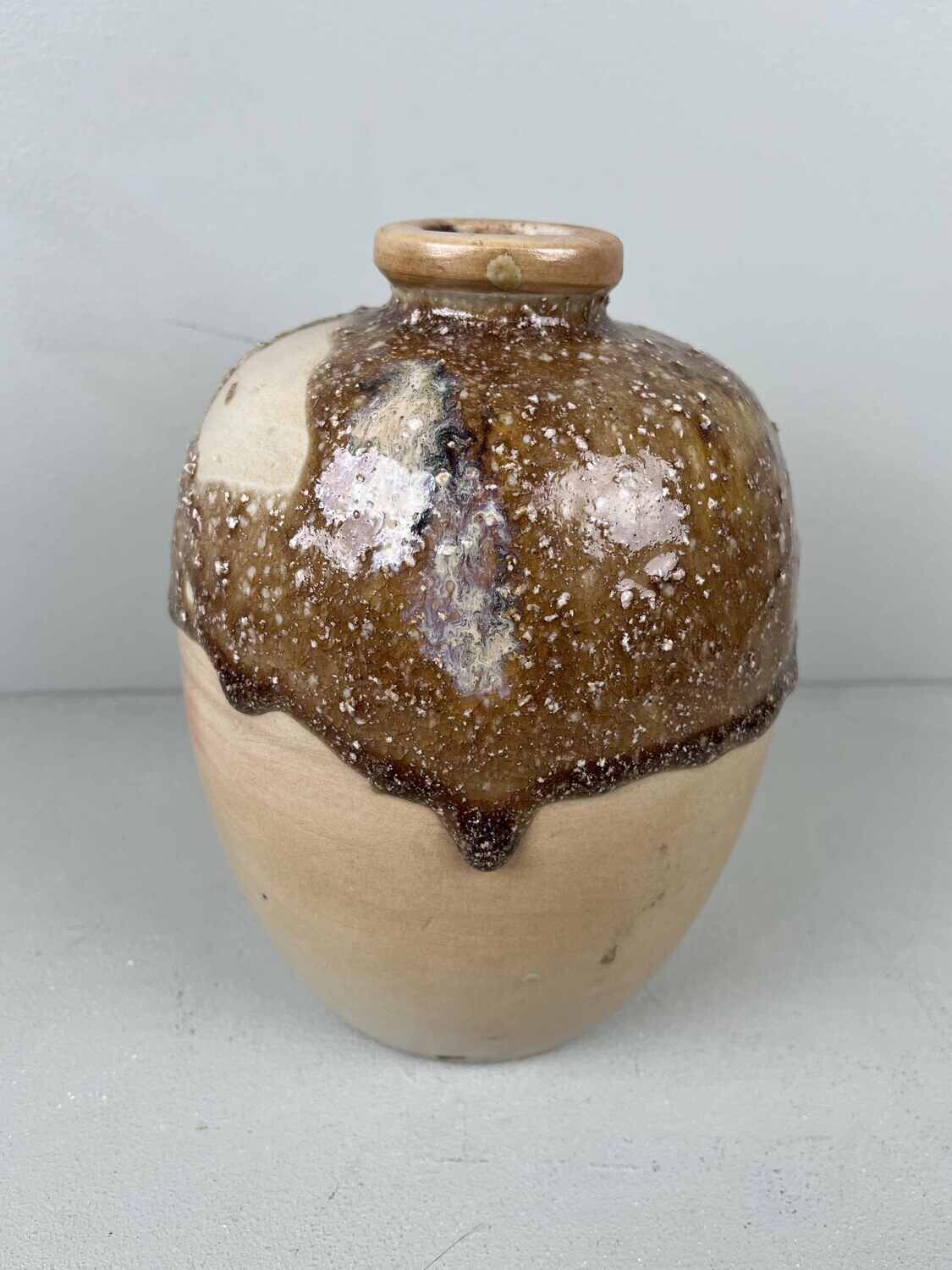 Decorative Shigaraki vase Japan.