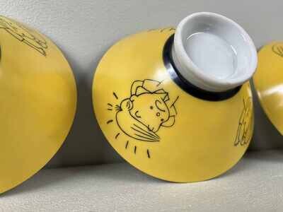 Set van 4 Vintage Rijstkommetjes