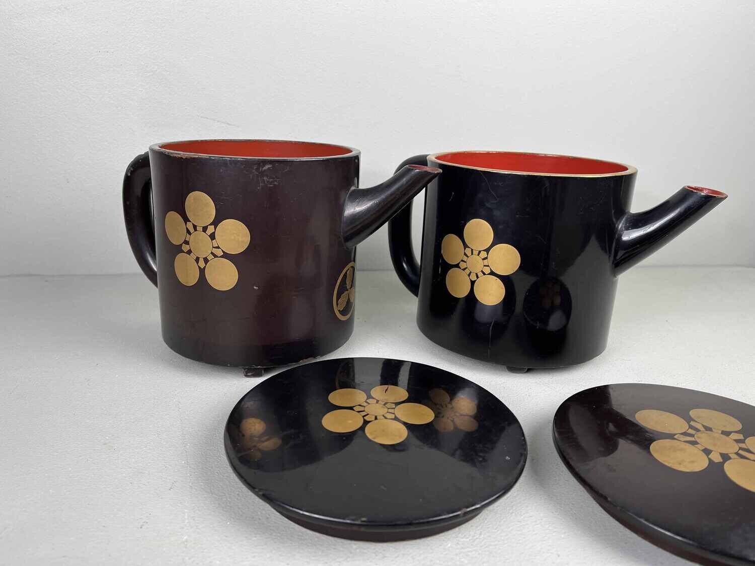 Set Laquerware Theeschenkers