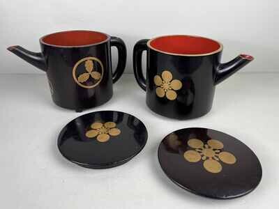 Set of Laquerware Tea Servers