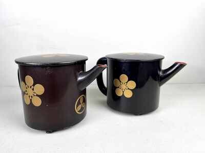 Set of Laquerware Tea Servers