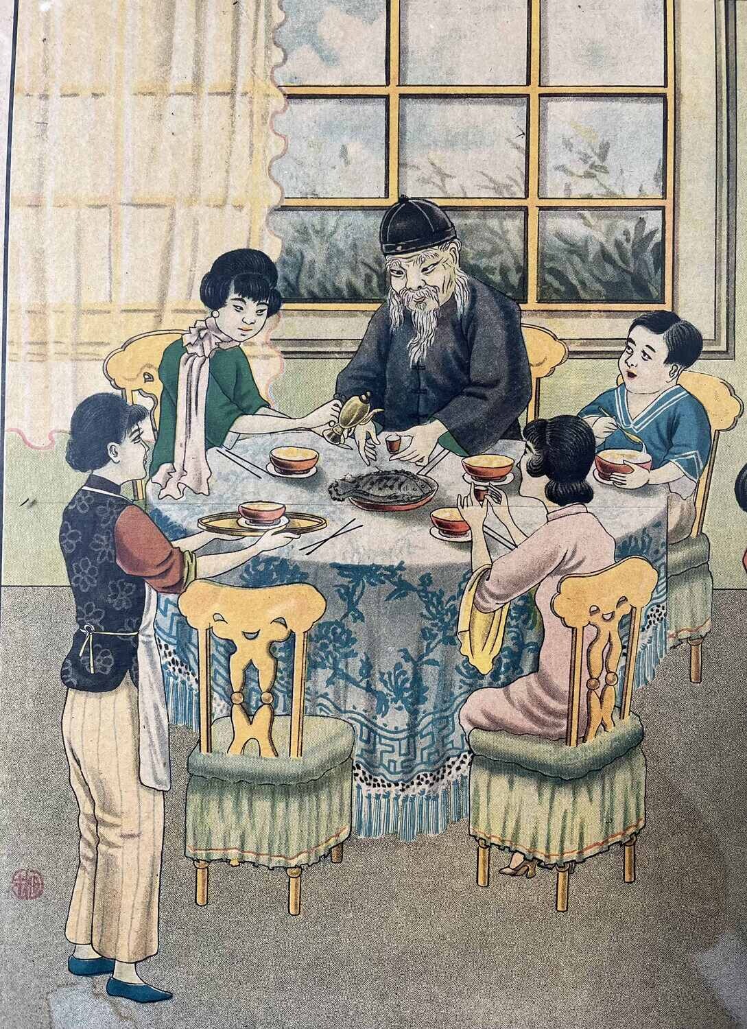 Originele Chinese Nieuwjaars poster 1910-1950