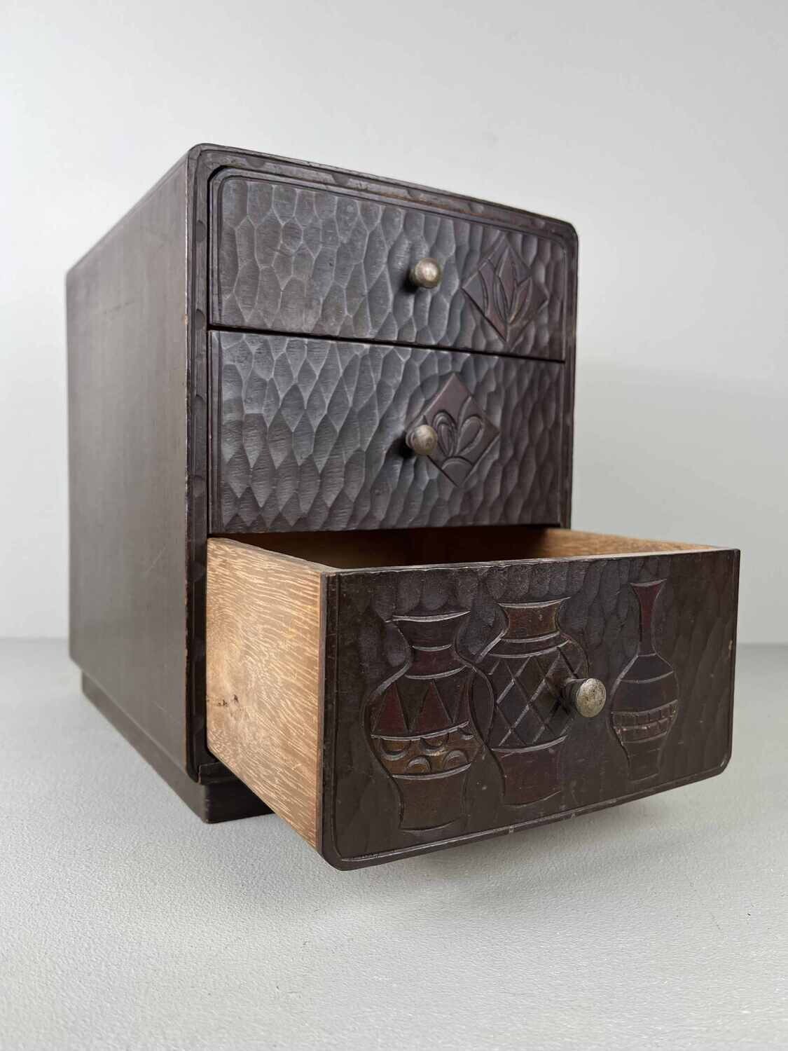 Haribako Tansu 針 箱 Japan Kamakura Bori