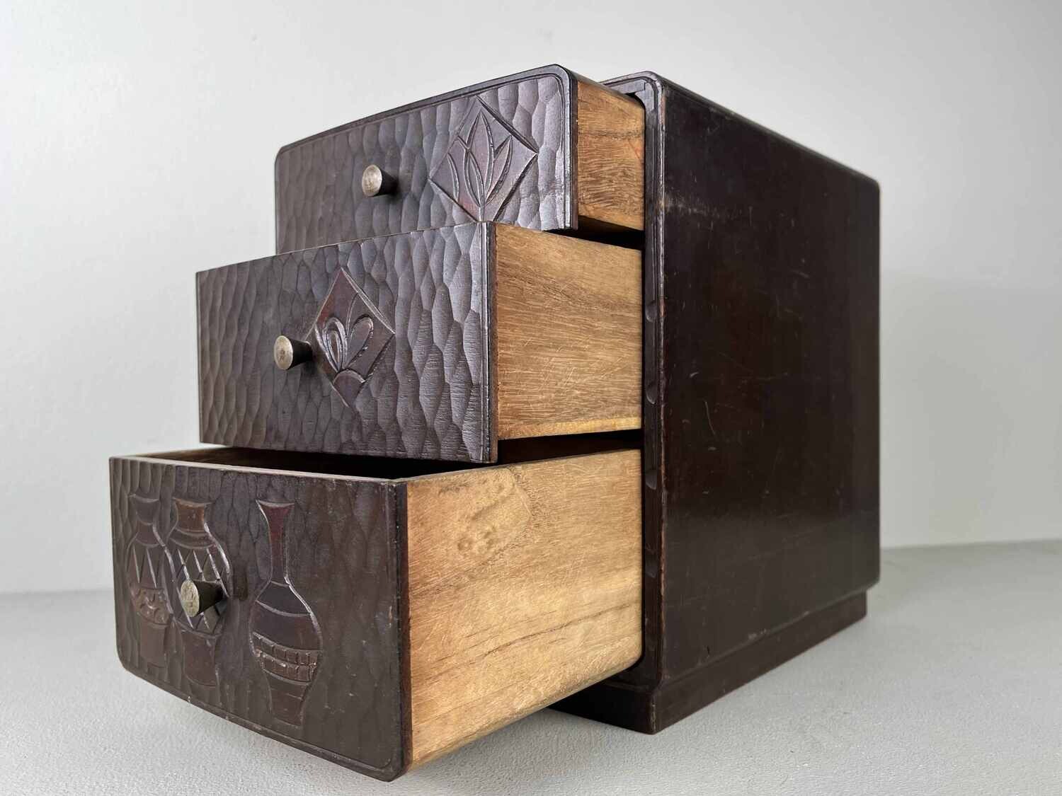 Haribako Tansu 針 箱 Japan Kamakura Bori