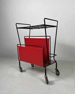 Mid Century Magazine Bar Trolley