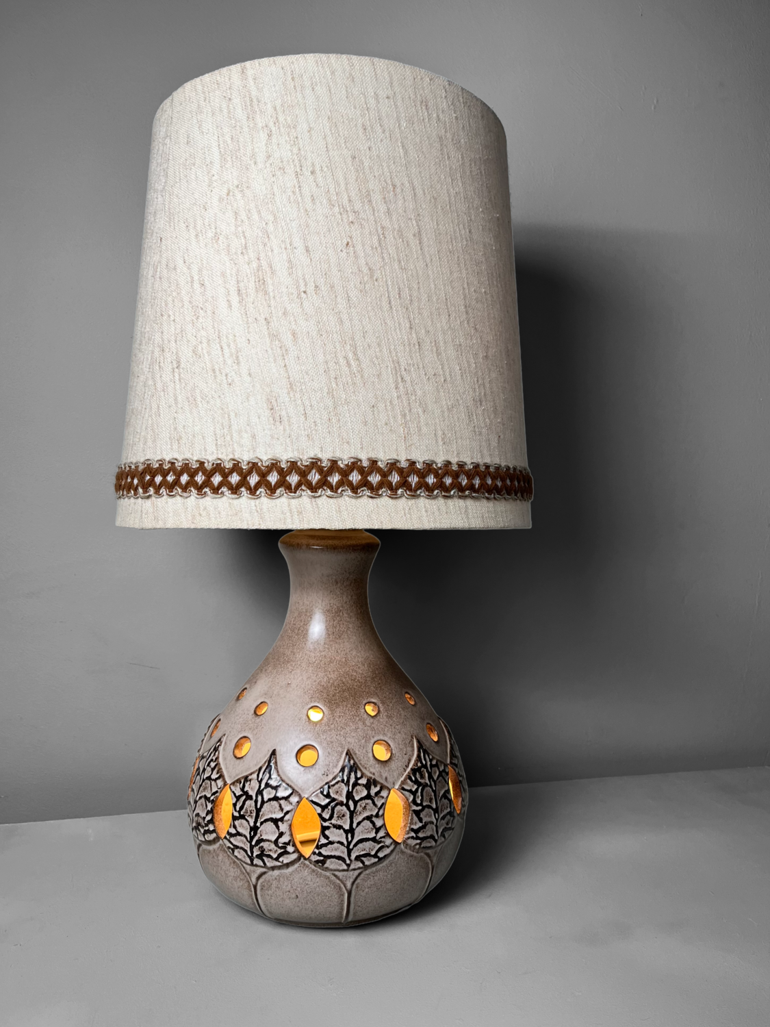 Keramieken Mid Century Tafellamp