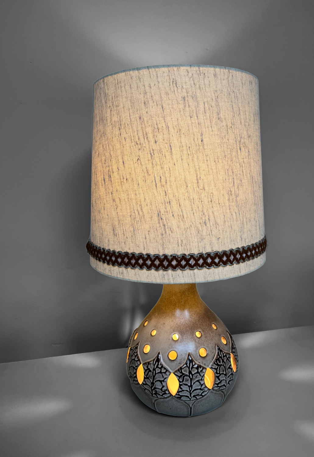 Keramieken Mid Century Tafellamp